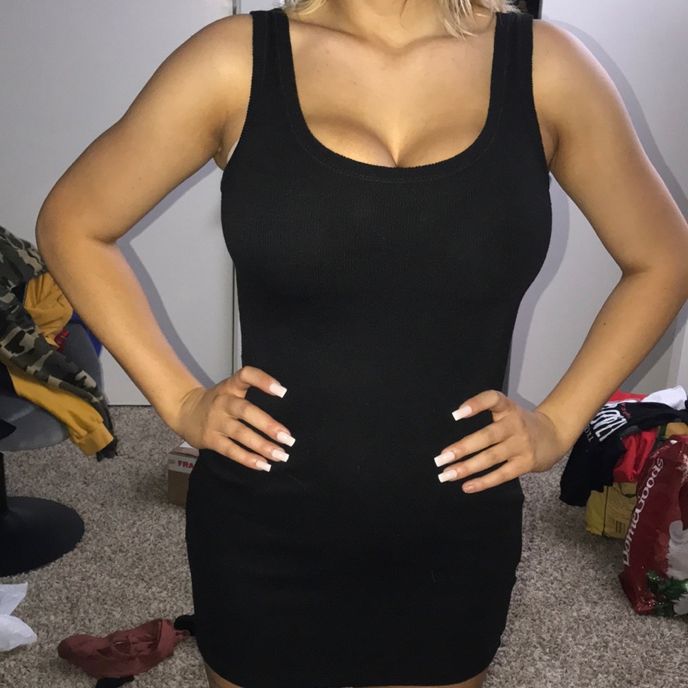 Black short dress